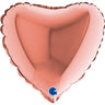 Palloncino Mini Cuore Rosa Gold 9" Mylar 23 cm