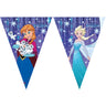 Festone Bandierina Frozen Snow Flake Plastica Multicolor