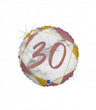 Palloncino Tondo Numero 30 Rosa Gold