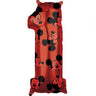 Palloncino Numero 1 Mickey Mouse Rosso con Stampe Mylar 66 cm
