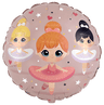 Palloncino Mylar Tondo Ballerina