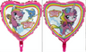 Palloncino Cuore Unicorno Arcobaleno Mylar 45 cm