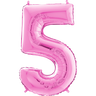 Palloncino Medio Numero 5 Fucsia (65 cm) Mylar