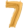 Palloncino Medio Numero 7 Oro (65 cm) Mylar