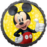 Palloncino Mickey Mouse Tondo Nero e Giallo Mylar 43 cm