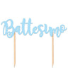 Cake Topper Battesimo Celeste 20 x 13 cm