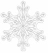 Palloncino Fiocco di Neve Mylar 71 x 78 cm