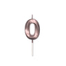 Candelina 0 Prestige Rosa Gold Metal 9 cm