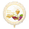 Palloncino Tondo Prima Comunione 18" Mylar 45 cm Bianco