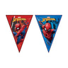 Bandierina Spiderman Team Up Plastica Rosso Blu