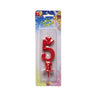 Candelina Rossa Numero 5 10 cm Rosso