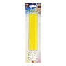 Candeline Matita Gialle (12 pz) 15 cm Giallo