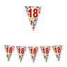 Festone Bandierina Numero 18 Pvc