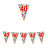 Festone Bandierina Numero 40 Pvc