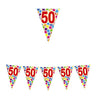 Festone Bandierina Numero 50 Pvc