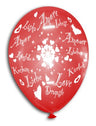 Palloncini Lattice Con Scritta Amore 30 cm Rosso