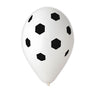 Palloncini in Lattice Calcio Bianco e Nero (10pz) 30 cm