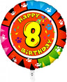 Palloncino Animaloon Tondo Numero 8 54 cm