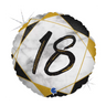Palloncino Tondo 18 Anni Nero e Oro