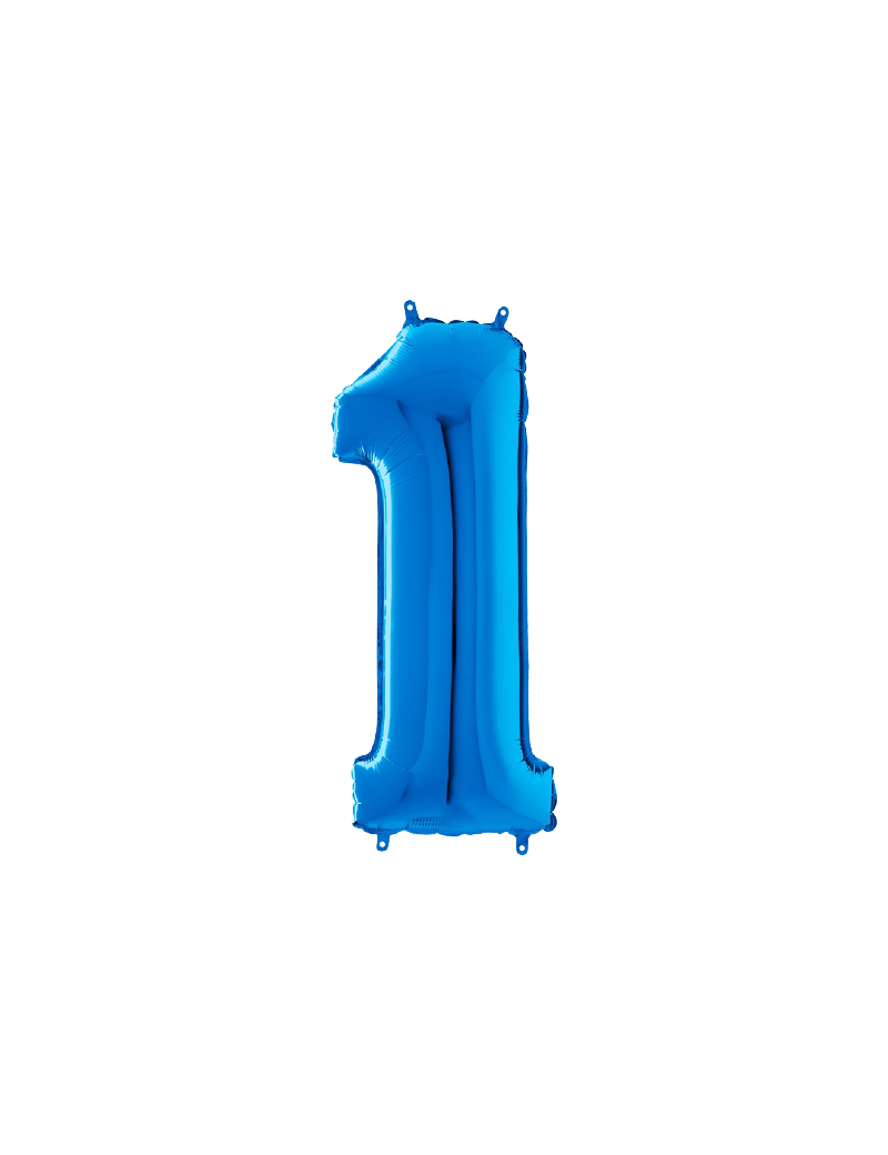 Palloncino Medio Numero 5 Blu (65 cm)