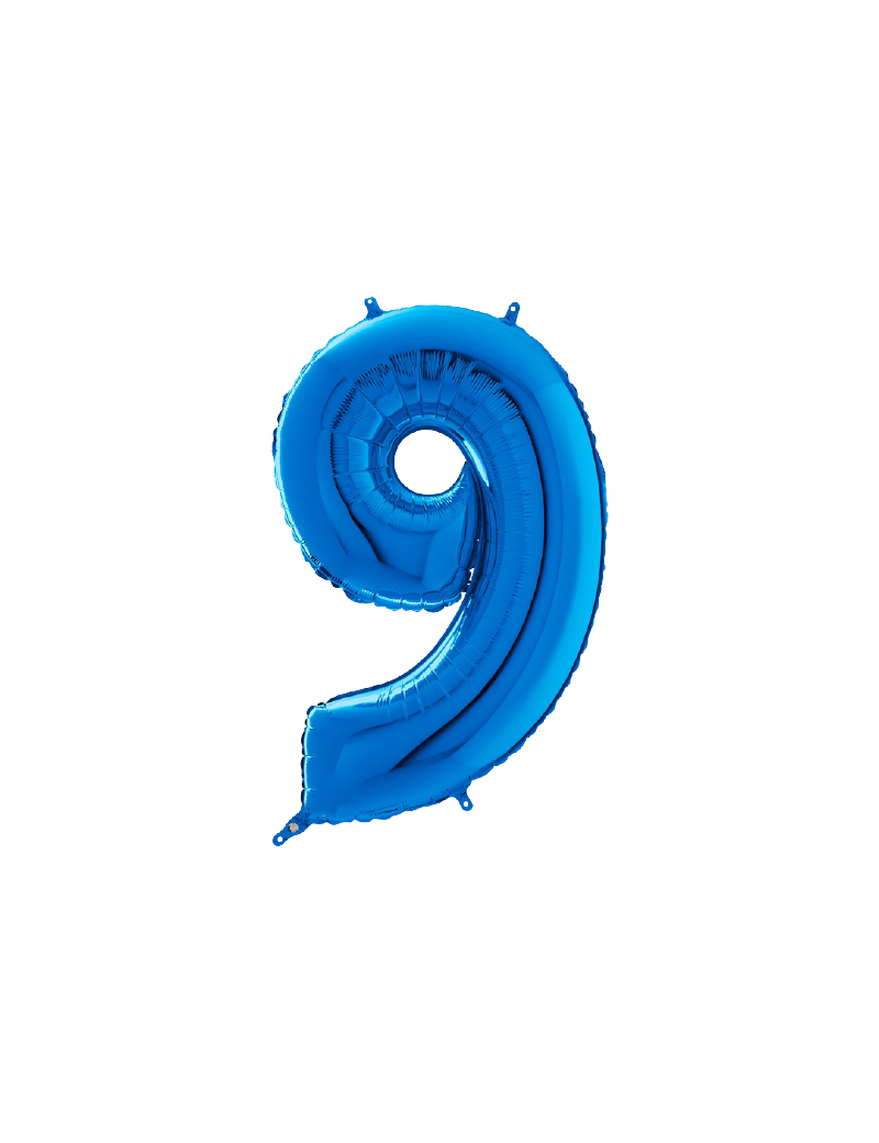 Palloncino Medio Numero 5 Blu (65 cm)