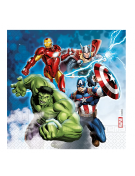 Festa Compleanno Marvel , Tovaglioli Carta The Avengers *22998