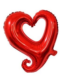 Palloncini decorativi Cuore ROSSO - cm 40 (6pz)