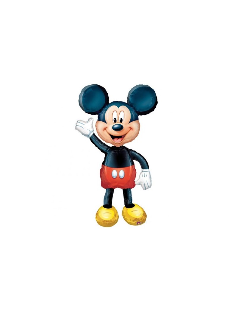 Palloncino Mylar Mickey Topolino rosso e bianco da 17″ 43 cm - PapoLab