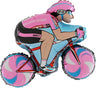 Palloncino Ciclista Rosa Mylar 79 cm