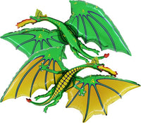 Palloncino Drago Verde Mylar 91 cm