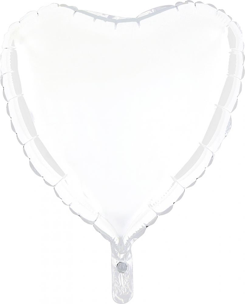 Palloncino Cuore Bianco 18"
