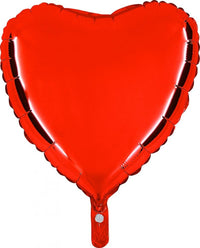 Palloncino Cuore 18" Colore Rosso Mylar 45 cm