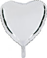 Palloncino Cuore 18" Colore Argento Mylar 45 cm