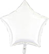 Palloncino Stella 18" Colore Bianco Mylar 45 cm