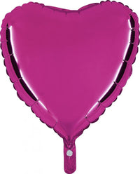 Palloncino Cuore 18" Colore Fucsia Mylar 45 cm