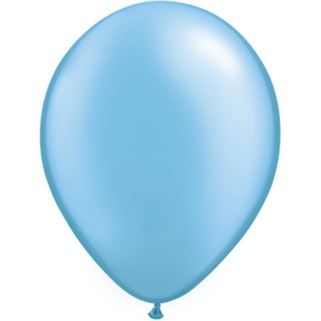 Palloncini in Lattice Metallizzato Celeste 14" da 50 pz