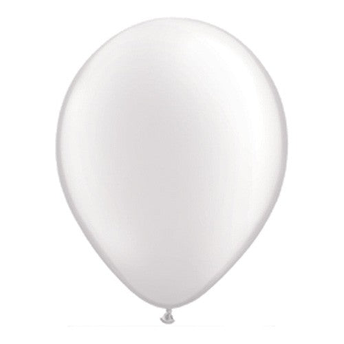 Palloncini in Lattice Metallizzato Bianco 14" da 50 pz