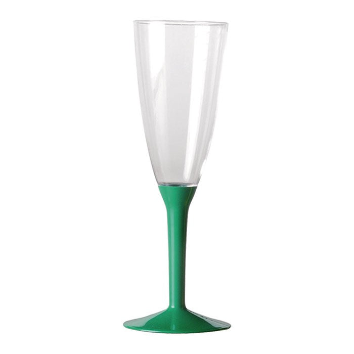 Calice Flute in Plastica Colore Verde