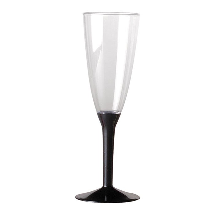 Calice Flute in Plastica Colore Nero