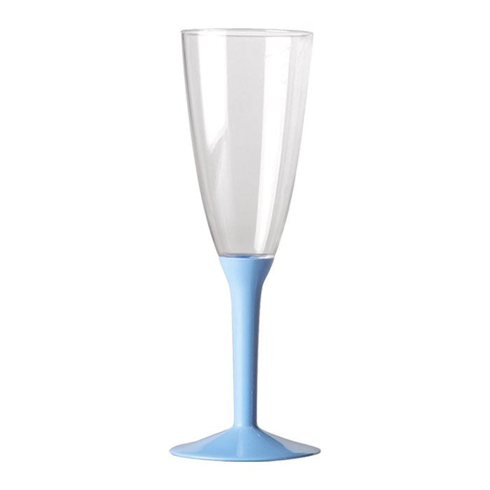 Calice Flute in Plastica Colore Celeste
