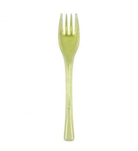 Forchettina da Dolce Colore Verde Chiaro Plastica