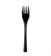 Forchettina da Dolce Colore Nero Plastica