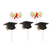 Candeline Picks Laurea (5pz) 8 cm