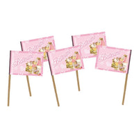 Picks Bandierina Battesimo Rosa