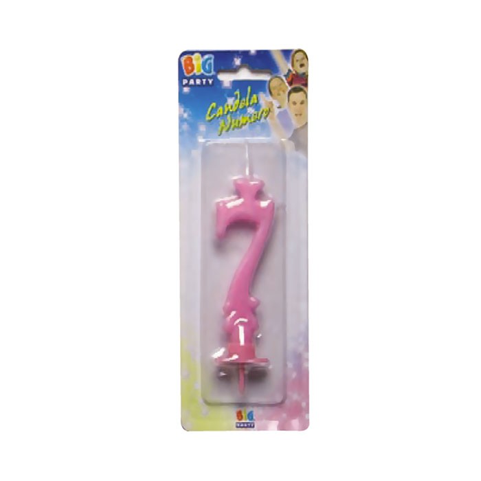 Candelina Rosa Maxi Numero 7