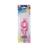 Candelina Rosa Maxi Numero 9 15 cm