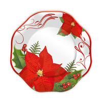 Piatti Stella di Natale da 18 cm (10 pz) Carta