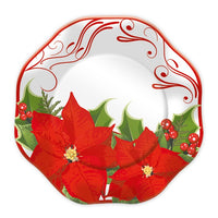 Piatti Stella di Natale da 23 cm (10 pz) Carta