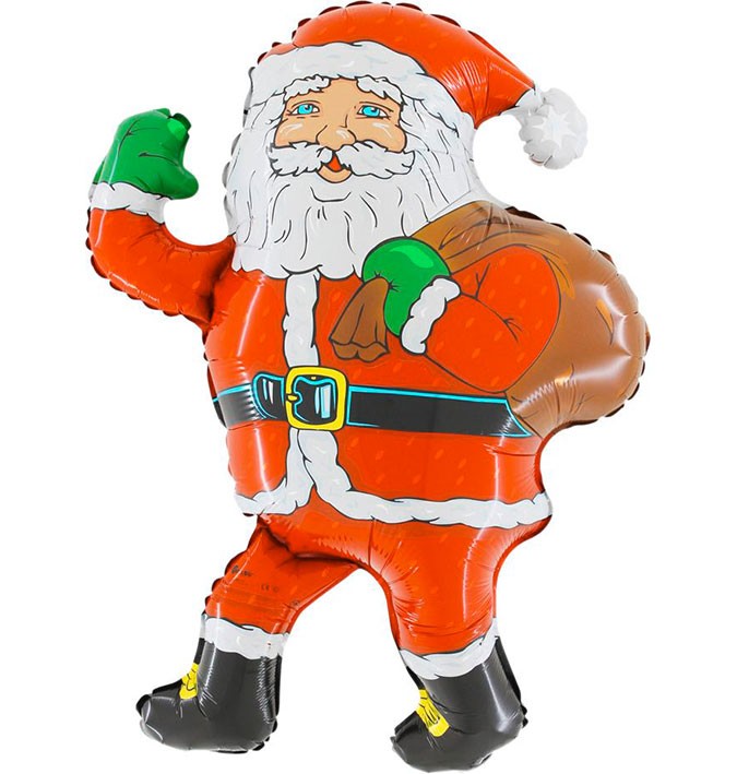 Palloncino MINI Babbo Natale con Sacco