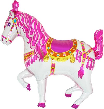 Mini Palloncino Cavallo Circo Rosa